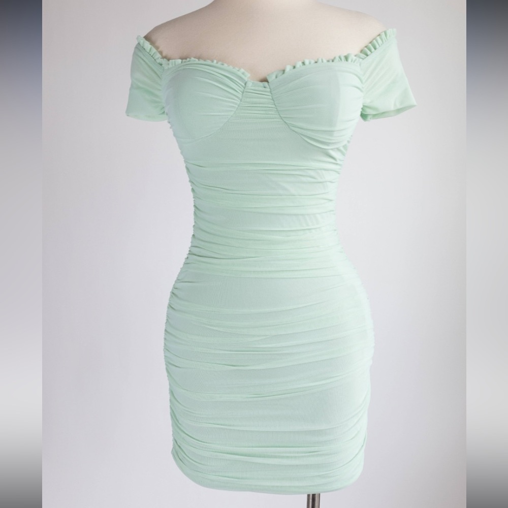 WINDSOR- Cute Mint Mini Dress